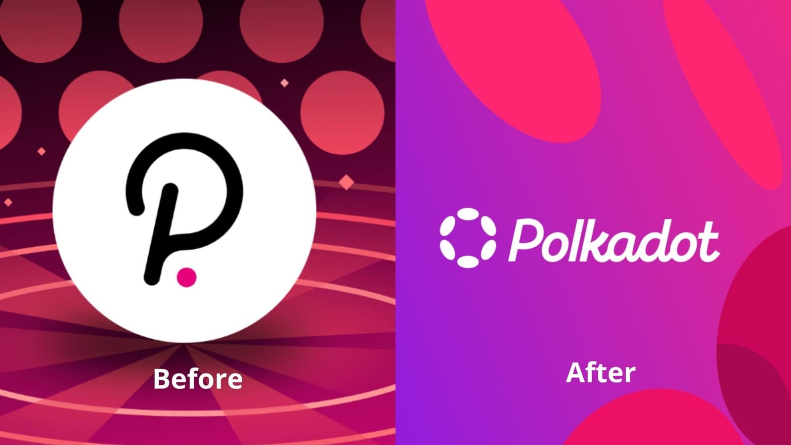 Polkadot brand before and after